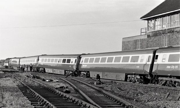 The Northern Echo: The Northallerton InterCity125 derailment on August 28, 1979. Picture: Rodney Wildsmith
